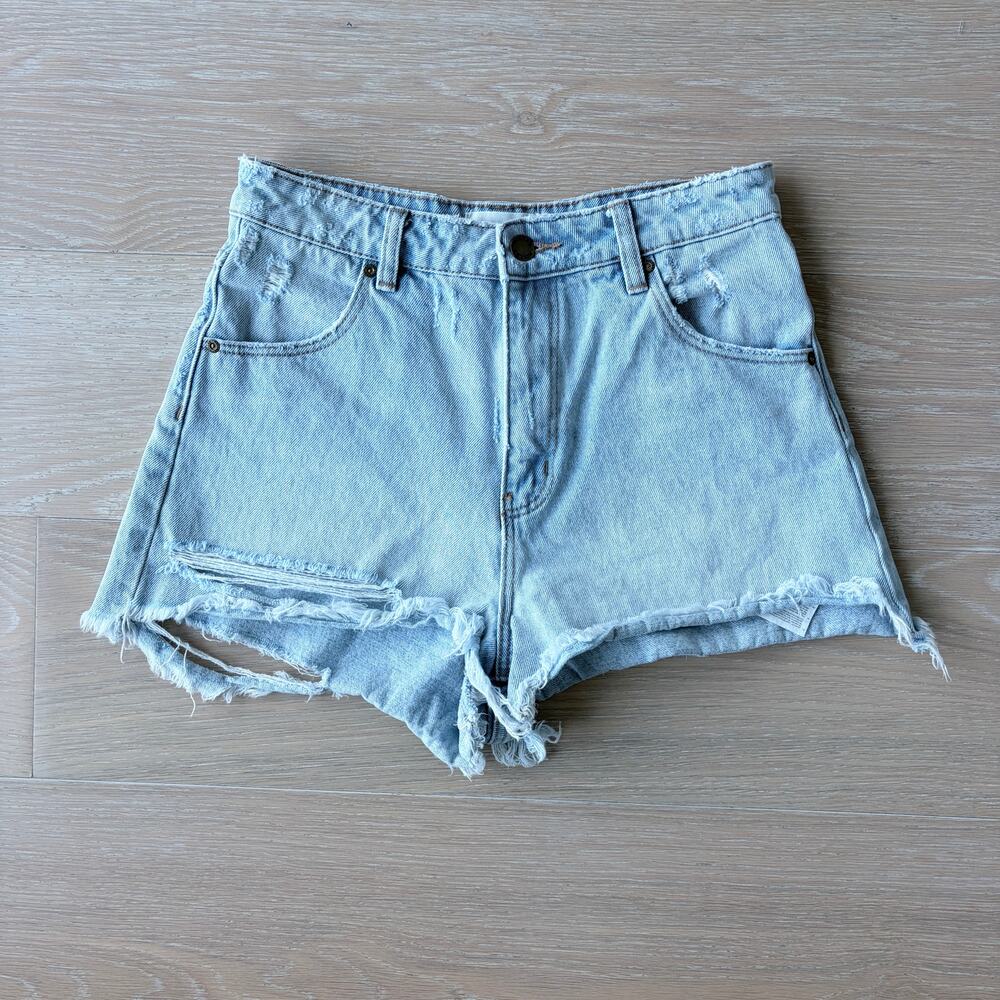 ROLLA'S High Rise Slim Dusters Denim Shorts sz 27